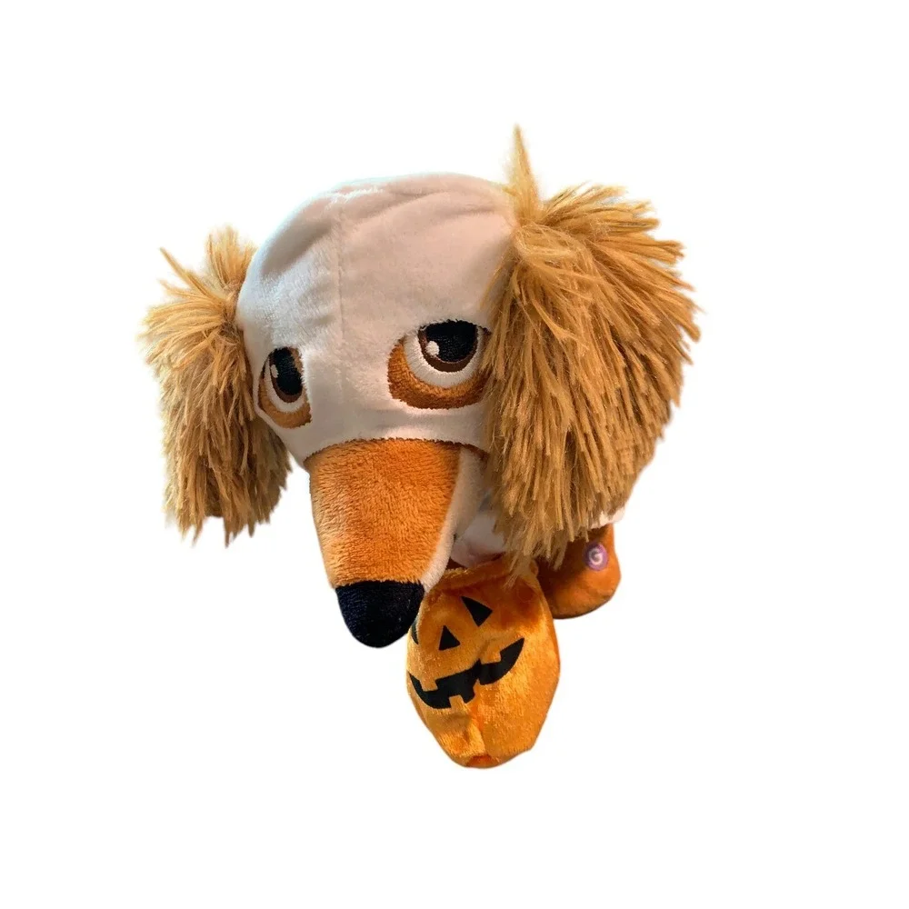 Gemmy Animated Halloween Dancing Ghost Dog Plush singing Give Me More ~ w/ VIDEO
